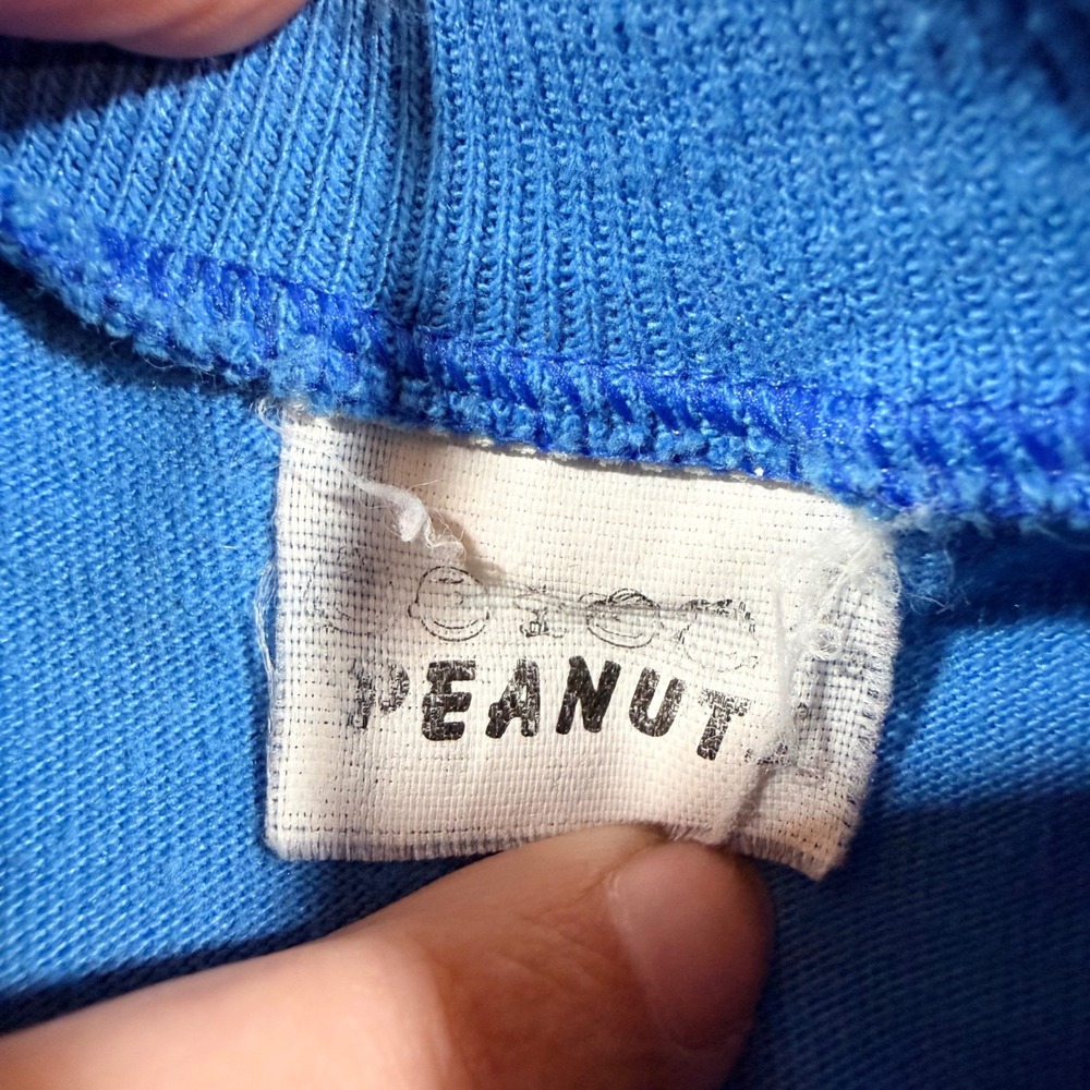 Vintage Peanuts Charlie Brown Snoopy Bicycle Romper 18 M Made in USA 90s Rare - Picture 3 of 13